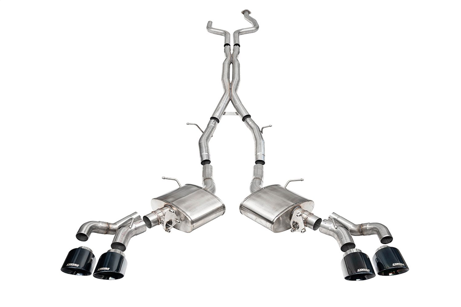 Corsa 21320BLK - 3 Inch Cat-Back Exhaust with Dual Mode Active