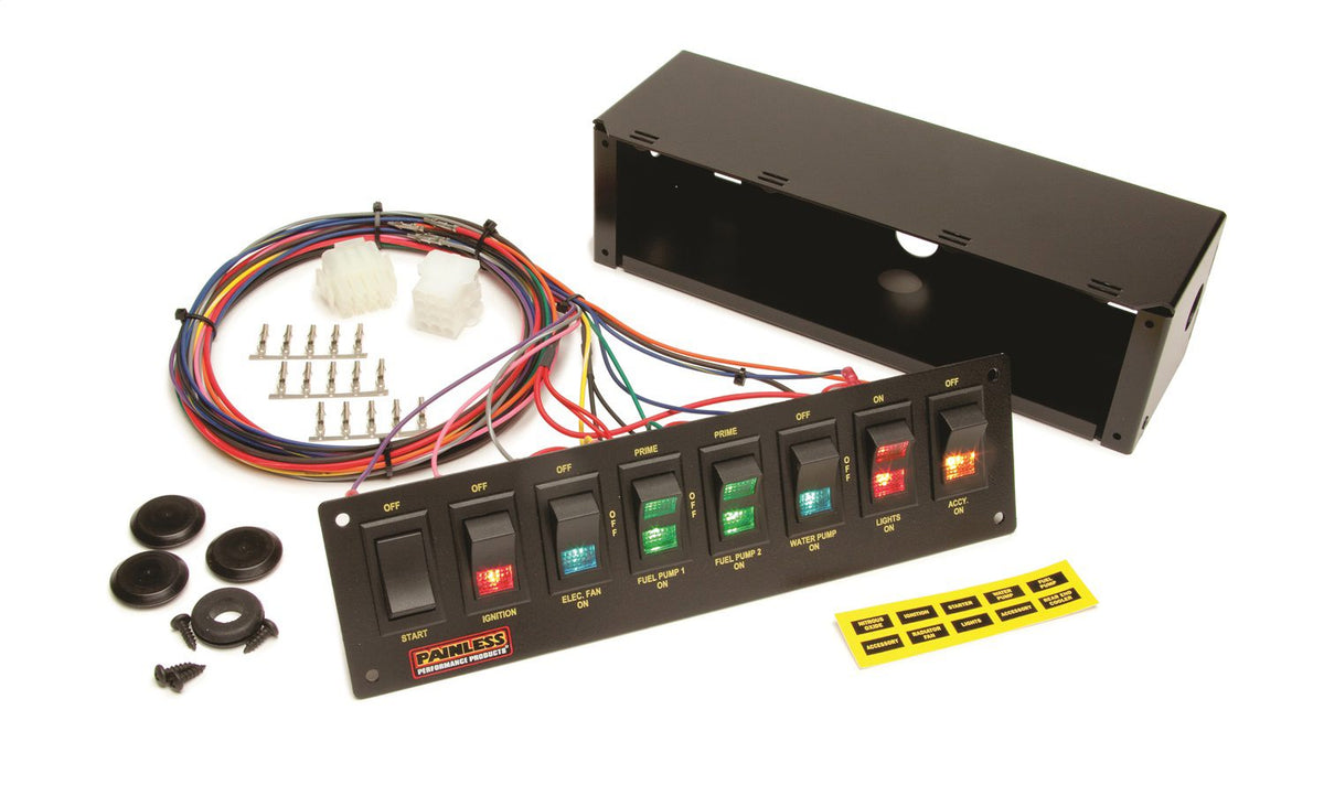 Painless Wiring 50202 - 8 Switch Roll Bar Panel – Complete Street ...