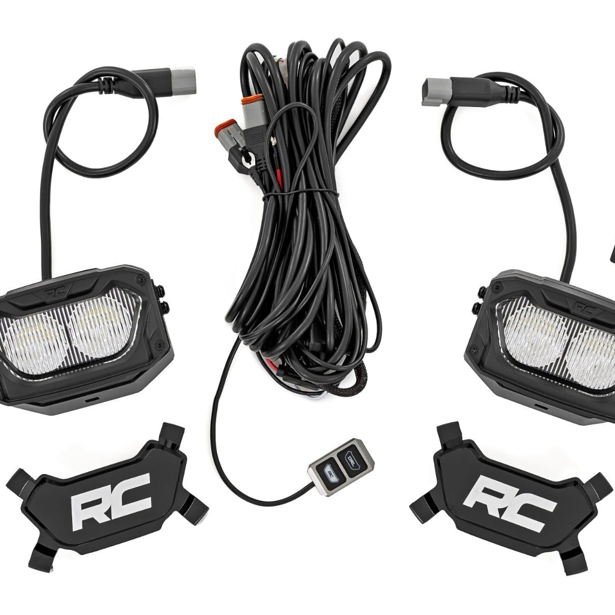 Rough Country 70118 - - 5 Inch Light Pods - White/Amber DRL - Flood ...