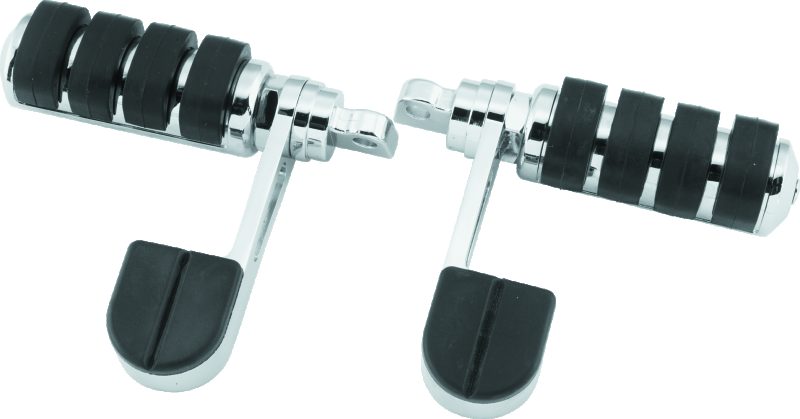 Kuryakyn 8075 - ISO Peg Stirrups With Large Pegs With Male Mount Adapt ...