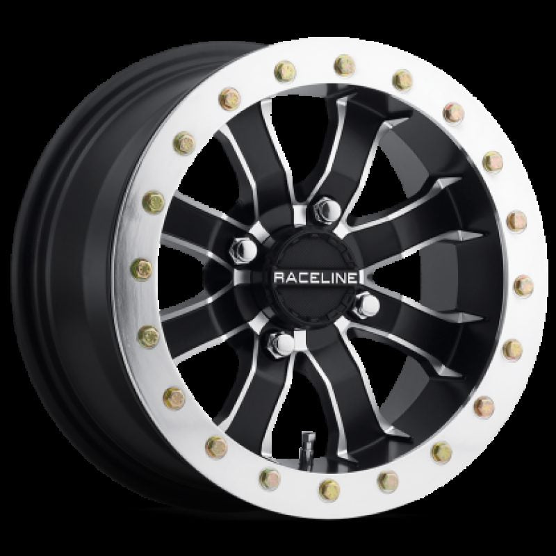 Raceline A7141056-55 - Aluminum Wheels 14x10 Mamba Beadlock UTV A71 Ma ...