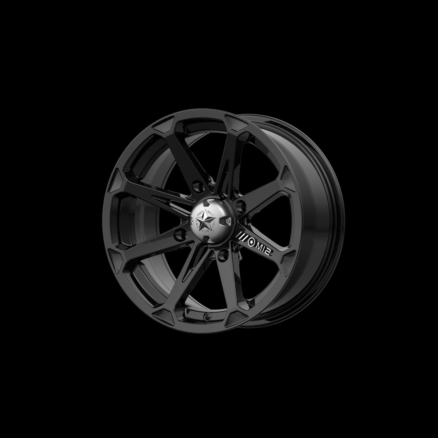 Msa Fuel Rims MSA Offroad Wheels M12-08756 - M12 Diesel Utv 18X7 Gloss Black ...