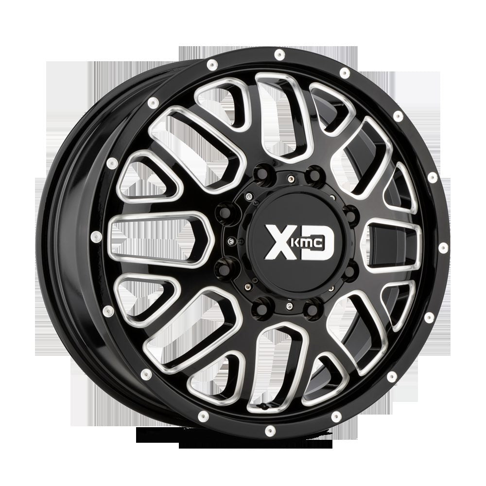 Xd802 XD Wheels XD843208893127 - Xd843 Grenade Dually 20X8.25 Gloss Black Mi ...