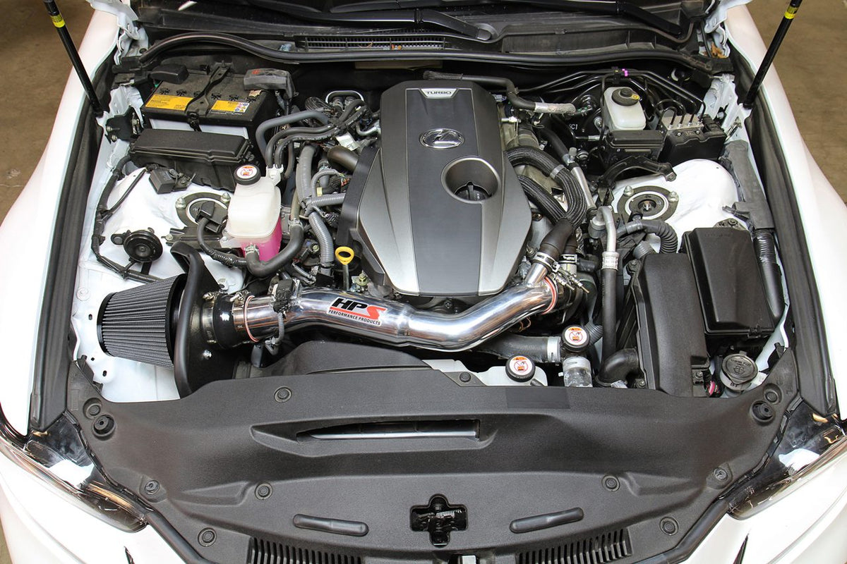 HPS Performance 827-633R - Air Intake Kit With Heat Shield Red ...