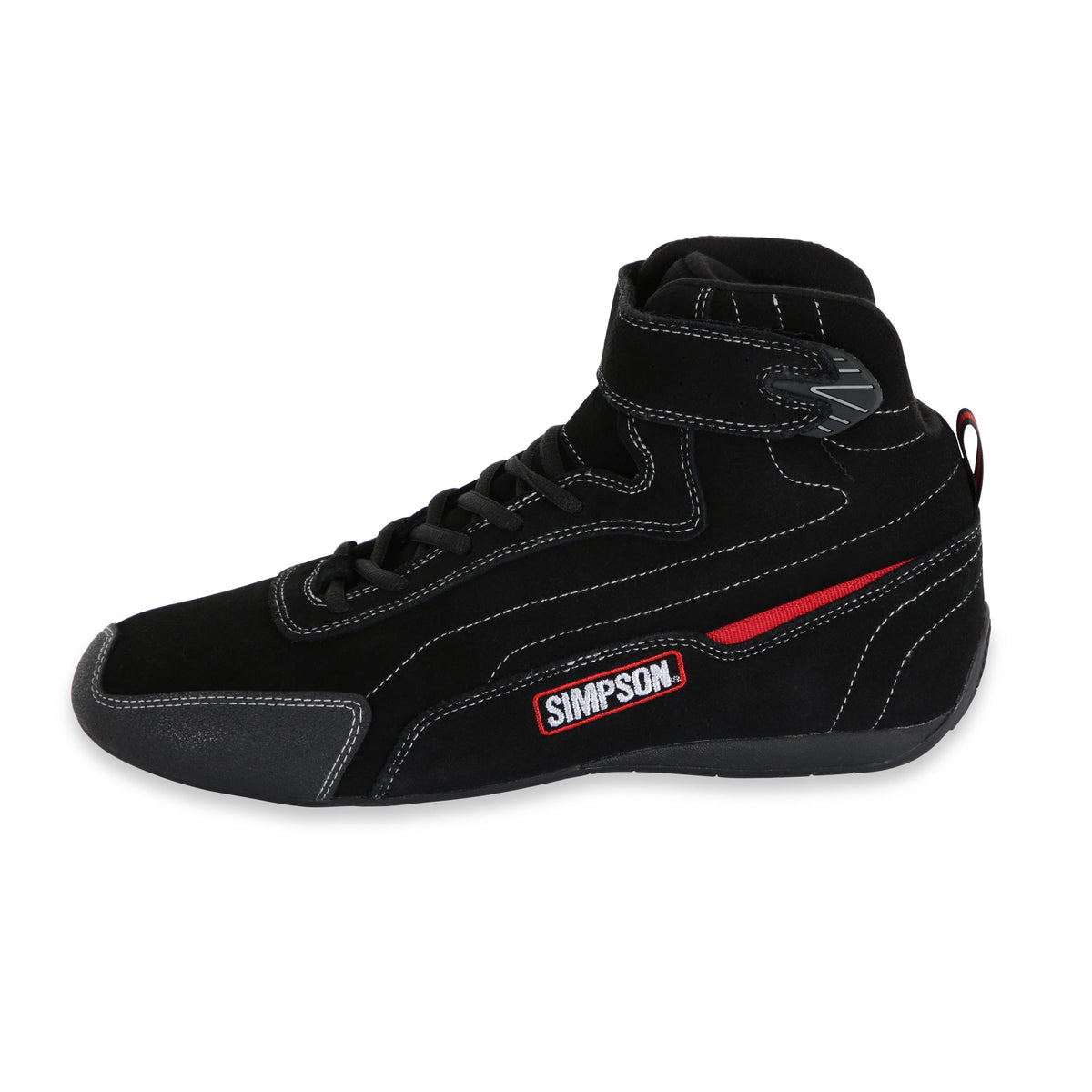 Simpson Safety TU110BK - Simpson Racing Turbine High Top Shoe Black 11 ...