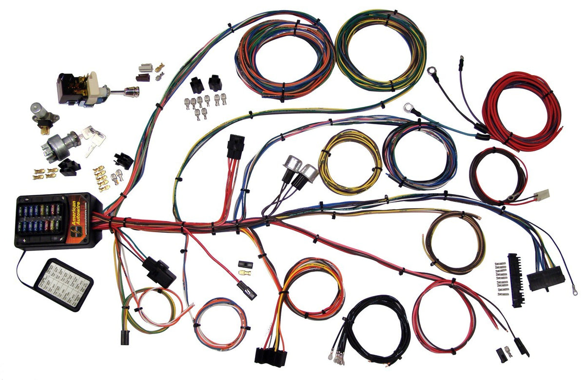 American Autowire 510006 - New Builder 19 Series Wiring Kit – Complete ...